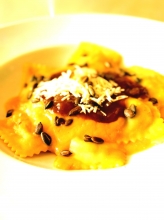 Ravioli con Crema di Zucca