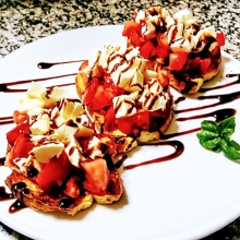 Μπρουσκέτες Caprese (3τμχ)