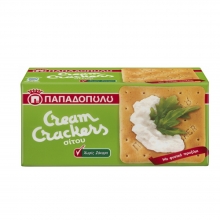Cream Crackers Σίτου Χωρίς Ζάχαρη 165gr