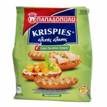 Παπαδοπούλου Krispies Ολικής χωρίς Ζάχαρη (200gr)