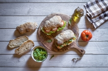 Τσιαπάτα Μαύρη Σαλάμι Αέρος