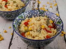 Κίτρινο Ρύζι με Λαχανικά