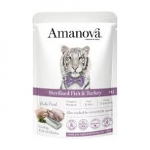 Amanova Sterilised Fish and Turkey 85gr