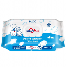 Amoremio Μαντηλάκια Καθαρισμού Talc 40τμχ