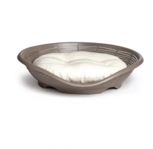Bama Lettino Pasha Bed and Cushion Grey 60cm