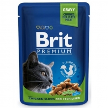 Brit PR Cat Sterilised Chicken (100gr)