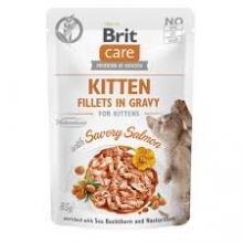 Brit Pouch Kitten Fillets Salmon 85gr