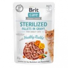 Brit Pouch Sterilized Fillets Rabbit 85gr