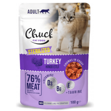 Chuck Pouch Cat Sterilized Turkey (100gr)