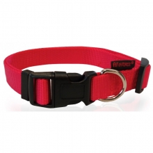 Dog Collar Plain-Red S 1.5 x 22-40cm