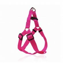 Dog Harness A Plain Fl. Pink XS 1x 26-40cm