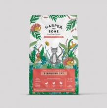 Harper and Bone Flavours of the Farm Dry Food Grain-Free for Adult Sterilized Cats with Chicken Duck Turkey 500gr