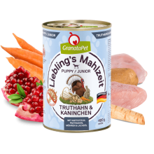 Lieblings Mahlzeit Turkey and Coney Junior Puppy 400gr