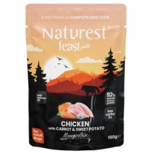 Naturest Pouch Feast Adult Pure Chicken, Carrot and Sweet Potato 150gr