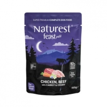 Naturest Pouch Feast Adult Chicken, Beef with Carrot and Celery 150gr
