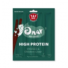 Taf Pets- Onar Soft Cat Sticks Chicken and Chicken Liver 4x5gr 20gr