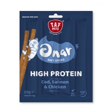 Taf Pets- Onar Soft Cat Sticks Cod, Salmon and Chicken 4x5gr 20gr
