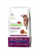 Trainer Natural Sterilized Cat Προσούτο 500gr