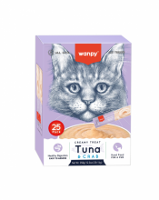 Wanpy Bites Cat Treats Tuna and Crab 25τμχ