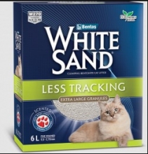 White Sand Less Tracking Extra Large Granules 10lt + 6lt ΔΩΡΟ