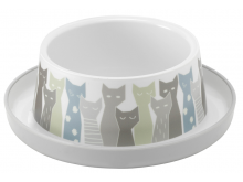 Μπολ Trendy Dinner Cat Maasai Grey White (350ml)