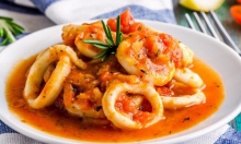 Θράψαλο Κοκκινιστό με Πατάτες