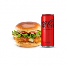 1 Burger επιλογής + 1 Αναψυκτικό 330ml επιλογής