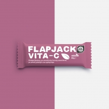 Flap Jack Μπάρα Βρώμης με Επικάλυψη Λευκής Σοκολάτας, Cranberries και Γιαούρτι