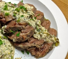 Μοσχαρίσια Γλώσσα Λεμονάτη με Μακαρόνια