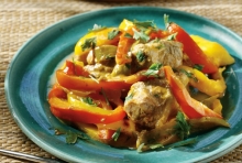 Μοσχάρι με Πατάτες και Πιπεριές