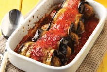 Ρολάκια Μελιτζάνας με Μοσχάρι