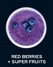 Milkshake Red Berries and Super Fruits