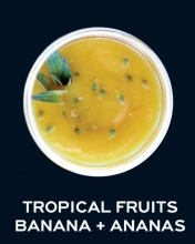 Milkshake Tropical Fruits, Μπανάνα, Ανανά
