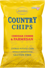Πατατάκια με Τυρί Cheddar και Παρμεζάνα