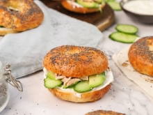 Bagel Παπαρουνόσπορο Γαλοπούλα Fouantre