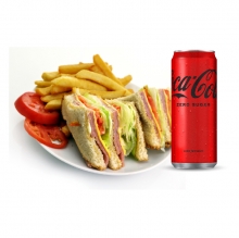 1 Club Sandwich επιλογής + 1 Coca Cola 330ml