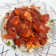 Κοκκινιστό Κοτόπουλο Κατσαρόλας