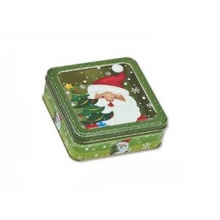 Μεταλλικός Άι Βασίλης με Σοκολατάκια και Μπισκοτάκια