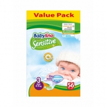 Babylino Sensitive No3 Midi (56τμχ)