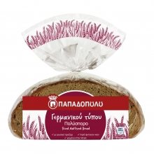Παπαδοπούλου Ψωμί Γερμανικού Τύπου Ολικής 500gr