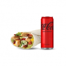 1 Τορτίγια Γαλοπούλα + 1 Αναψυκτικό 330ml επιλογής