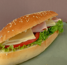 1 Φυσικός Χυμός Πορτοκάλι + 1 Σάντουιτς Γαλοπούλα