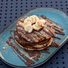 Pancakes με Σοκολάτα και Μπισκότο