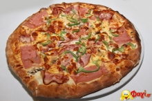 Πίτσα Carbonara ( 6 τμχ ατομική)