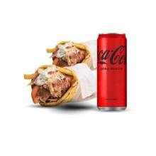 2 Πίτες επιλογής + 1 Αναψυκτικό 330ml επιλογής