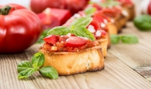 Μπρουσκέτα με Pesto
