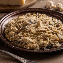 Κριθαρότο Λαχανικών με Μπουκιές Κοτόπουλο