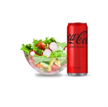 1 Πράσινη Σαλάτα + 1 Αναψυκτικό 330ml επιλογής