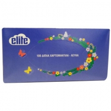 Elite Facial 100 Διπλά Χαρτομάντηλα (Κουτί)