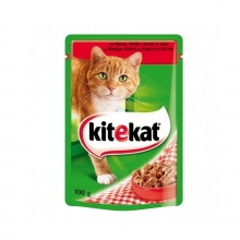 Kitekat Φακελάκι Γάτας Μοσχάρι (100gr)